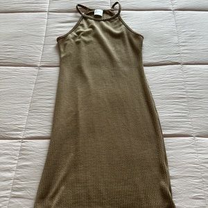 Short tan dress